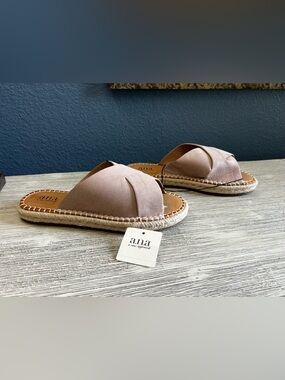🆕 a.n.a Blush Tan Slide Espadrille Sandals